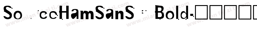 SourceHamSanSC Bold字体转换